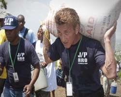The actor is also humanitarian and went to Haiti to help earthquake victims.